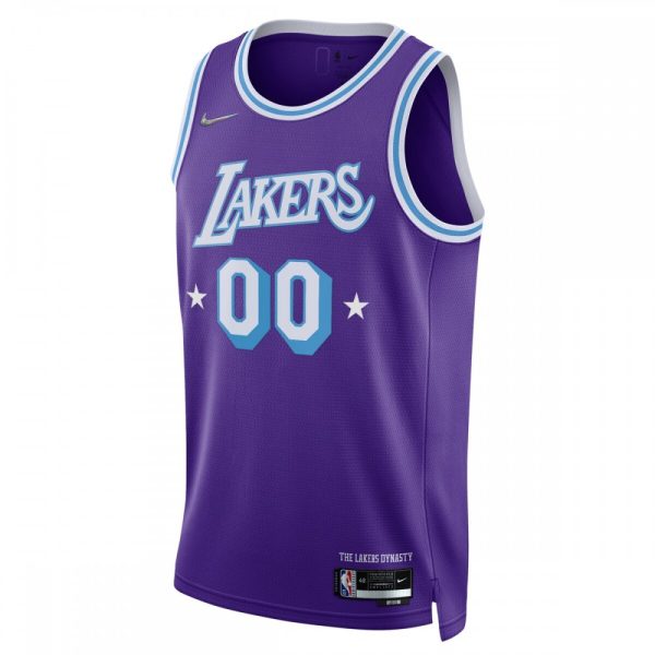 Los Angeles Terrific Lakers Nike 2021/22 Swingman Custom Jersey City Edition Purple - Image 2