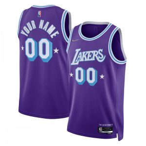 Los Angeles Terrific Lakers Nike 2021/22 Swingman Custom Jersey City Edition Purple