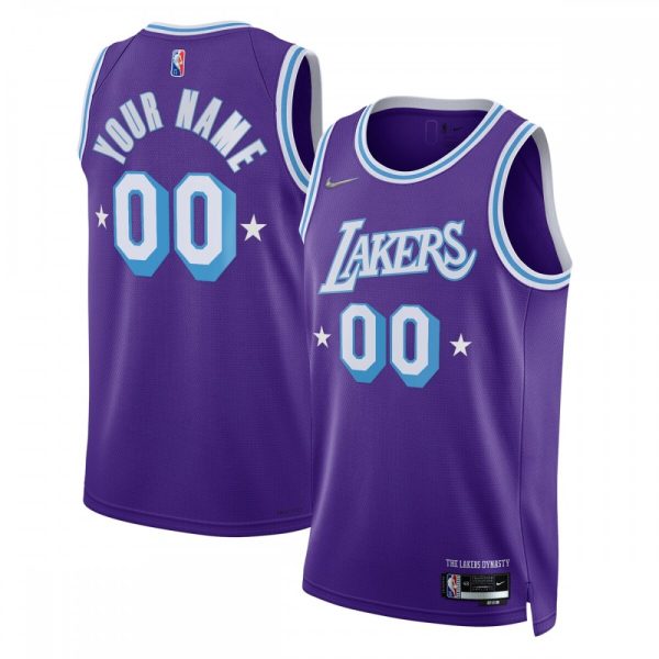 Los Angeles Terrific Lakers Nike 2021/22 Swingman Custom Jersey City Edition Purple