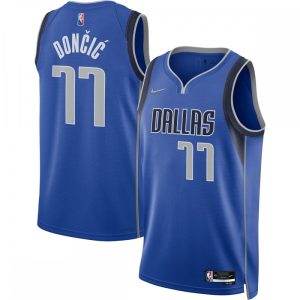 Luka Superior Doncic Dallas Mavericks Nike 2021/22 Diamond Swingman Jersey Icon Edition Blue
