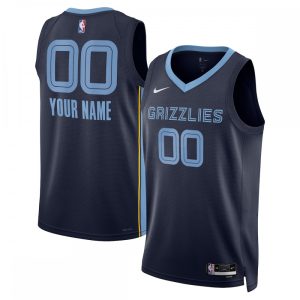 Memphis Grizzlies Impressive Nike Unisex 2022/23 Swingman Custom Jersey Navy Icon Edition