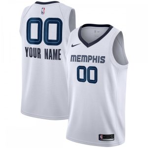 Memphis Grizzlies Nike 2020/21 Impressive Swingman Custom Jersey Association Edition White