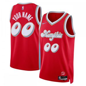 Memphis Grizzlies Nike Unisex 2024/25 Custom Swingman Jersey City Fantastic Edition Red