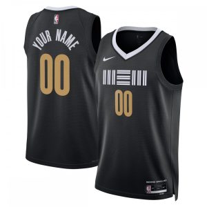 Memphis Outstanding Grizzlies Nike Unisex 2023/24 Custom Swingman Jersey Black City Edition