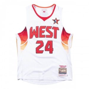 Men's All Star West 2009 Kobe Bryant #24 White Hardwood Classics Jersey Admirable