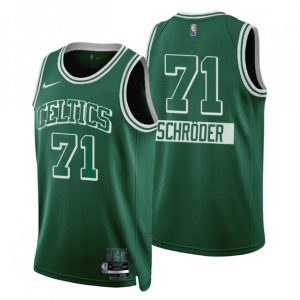 Men's Boston Celtics Dennis Schroder #71 Nike Green Gorgeous 2021/22 Swingman NBA Jersey City Edition