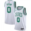 Men's Boston Celtics Jayson Tatum #0 White Swingman Jersey Icon Edition Stylish