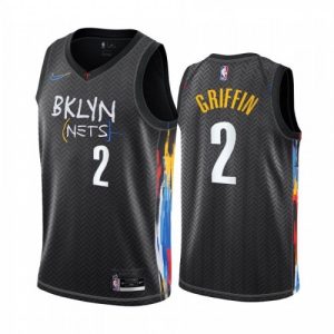 Men's Brooklyn Nets Blake Griffin #2 Nike Black 2020/21 Swingman Jersey Classy City Edition