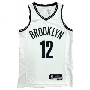 Men's Brooklyn Nets Devin Harris #12 Nike White Exceptional 2021 Swingman NBA Jersey Icon Edition