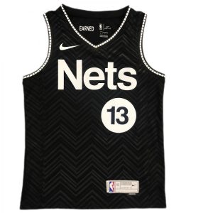 Men's Brooklyn Nets James Harden #13 Nike Black 2020/21 Swingman Player Jersey – Premium - grade Earned Edition