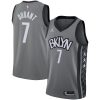 Men's Brooklyn Nets Kevin Delightful Durant #7 Jordan Gray 2020/21 Swingman Jersey Statement Edition