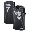 Men's Brooklyn Nets Kevin Durant #7 Nike Black 2020/21 Swingman Player Jersey – Earned Fantastic Edition