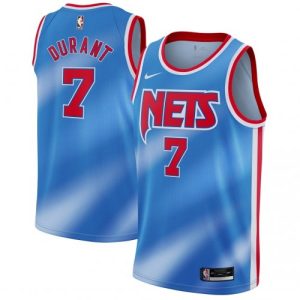 Men's Brooklyn Nets Kevin Durant #7 Nike Blue 2020/21 Swingman Impressive Jersey Classic Edition