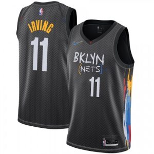 Men's Brooklyn Nets Kyrie Irving #11 Nike Black 2020/21 Swingman Fantastic Player Jersey – City Edition