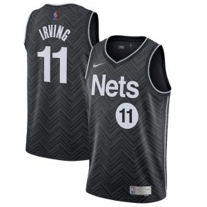 Men's Brooklyn Nets Kyrie Irving #11 Nike Black 2020/21 Swingman Player Jersey – Luxurious Earned Edition