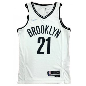 Men's Brooklyn Nets LaMarcus Aldridge #21 Nike White Exquisite 2021 Swingman NBA Jersey Icon Edition