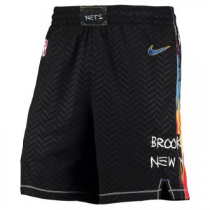 Men's Brooklyn Premium - grade Nets Nike Black 2020/21 Swingman Shorts City Edition