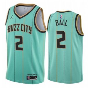 Men's Charlotte Hornets Lamelo Top - notch Ball #2 Jordan Green Swingman Jersey Association Edition
