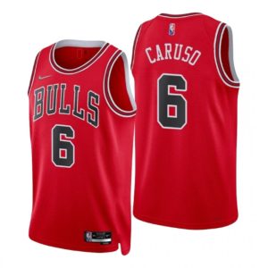 Men's Chicago Bulls Alex Caruso #6 Nike Red 2021 Swingman Jersey Icon Superior Edition