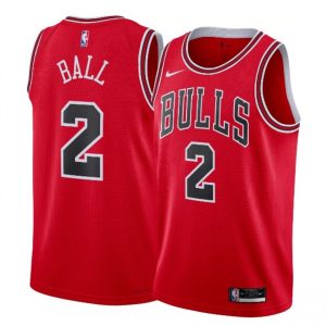 Men's Chicago Bulls Lonzo Ball Premium #2 Nike Red Swingman Jersey Icon Edition