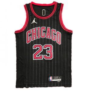 Men's Chicago Bulls Michael Jordan #23 Nike Black Swingman NBA Jersey Fabulous Statement Edition