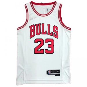 Men's Chicago Bulls Michael Jordan #23 Nike White Superb 2021/22 Swingman NBA Jersey Icon Edition
