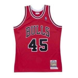Men's Chicago Bulls Michael Jordan #45 Throwback Red 1994 95 Hardwood Classics Player Jersey Elegant