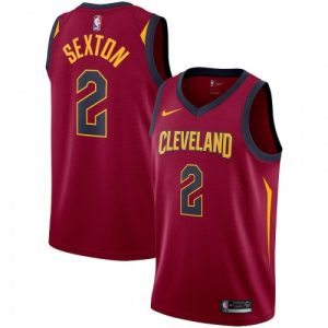 Men's Cleveland Cavaliers Collin Sexton #2 Nike Wine Swingman Jersey Icon Sophisticated Edition