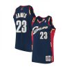 Men's Cleveland Cavaliers LeBron James #23 Throwback Navy Alluring 2008 09 Hardwood Classics Jersey