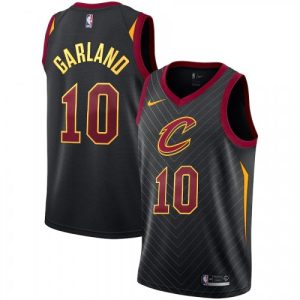 Men's Cleveland Cavaliers Luxurious Darius Garland #10 Nike Black Swingman Jersey Statement Edition