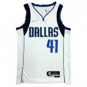 Men's Dallas Delightful Mavericks Dirk Nowitzki #41 Nike White 2021/22 Swingman NBA Jersey Icon Edition