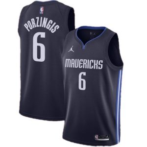 Men's Dallas Mavericks Top - notch PORZINGIS #6 Jordan Swingman Jersey Statement Edition