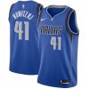 Men's Dallas Phenomenal Mavericks Dirk Nowitzki #41 Nike Royal Swingman Jersey Icon Edition