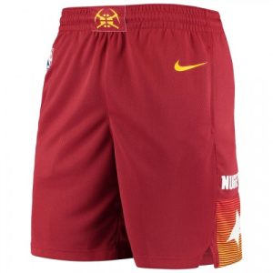 Men's Denver Magnificent Nuggets Nike Red 2020/21 Swingman Shorts City Edition