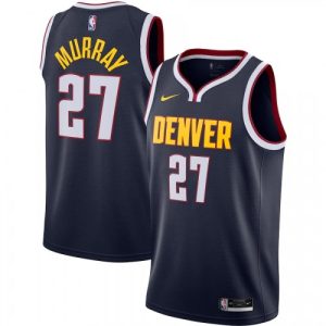 Men's Denver Nuggets Jamal Exquisite Murray #27 Nike Navy 2020/21 Swingman Jersey Icon Edition