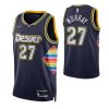 Men's Denver Nuggets Jamal Murray #27 Nike Navy 2021/22 Swingman NBA Jersey Marvelous City Edition