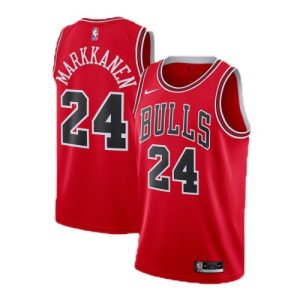 Men's Fantastic Chicago Bulls Lauri Markkanen #24 Nike Red 2021 Swingman NBA Jersey Icon Edition