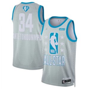 Men's Giannis Antetokounmpo #34 Jordan Brand Gray 2022 NBA Impressive All Star Game Swingman Jersey