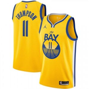 Men's Golden State High - quality Warriors Thompson #11 Jordan Gold 20/21 Swingman Jersey Statement Edition