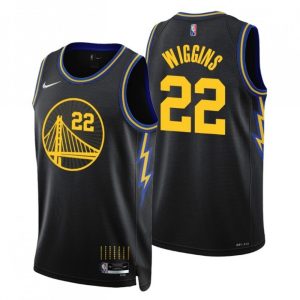 Men's Golden State Warriors Andrew Wiggins #22 Black 2021/22 Fabulous Swingman Jersey City Edition