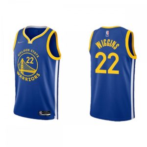 Men's Golden State Warriors Andrew Wiggins #22 Nike Royal 21/22 Swingman Jersey Icon Phenomenal Edition
