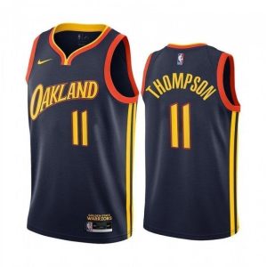 Men's Golden State Warriors Klay Thompson #11 Nike Navy 2020/21 Swingman High - quality Jersey City Edition