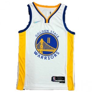Men's Golden State Warriors Klay Thompson #11 Nike Prime White 2021/22 Swingman Jersey Association Edition