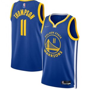 Men's Golden State Warriors Klay Thompson #11 Nike Royal 21/22 Swingman Notable Jersey Icon Edition