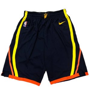 Men's Golden State Warriors Nike Black Stylish Swingman City Edition Shorts
