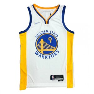 Men's Golden Superb State Warriors Andre Iguodala #9 White 2021/22 Swingman Jersey Association Edition