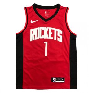 Men's Houston Rockets Tracy McGrady #1 Nike Red Distinguished Swingman Jersey Icon Edition