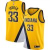 Men's Indiana Pacers Myles Turner #33 Nike Gold Finished Swingman Splendid Jersey Statement Edition