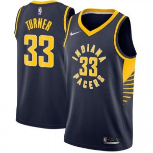 Men's Indiana Pacers Superior Myles Turner #33 Nike Navy Swingman Jersey Icon Edition