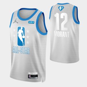 Men's Ja Morant #12 Jordan Brand Gray 2022 NBA All Star Admirable Game Swingman Jersey